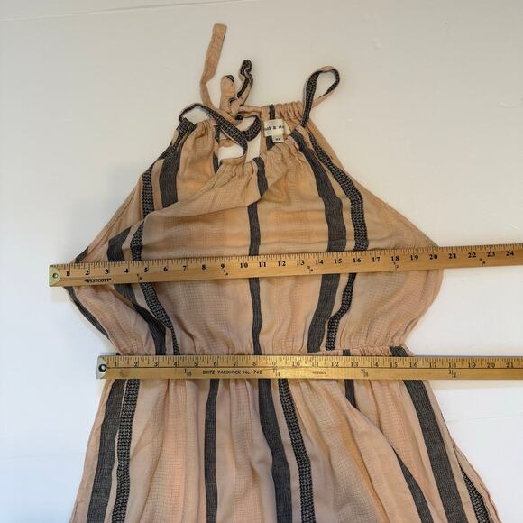 Cloth & Stone Striped Maxi Dress Women’s Size XL Sleeveless Halter Boho Resort - Picture 14 of 16